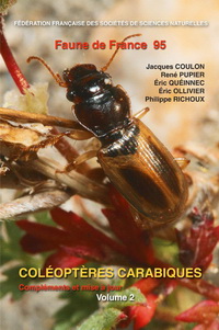 Couverture Faune de France 95 : Coléoptères Carabiques, compléments et mise a jour
